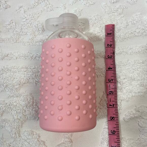 GLASS WATER BOTTLE Silicone Sleeve 32oz On-the-Go Barbie Feminine Sporty Classic - Picture 6 of 6